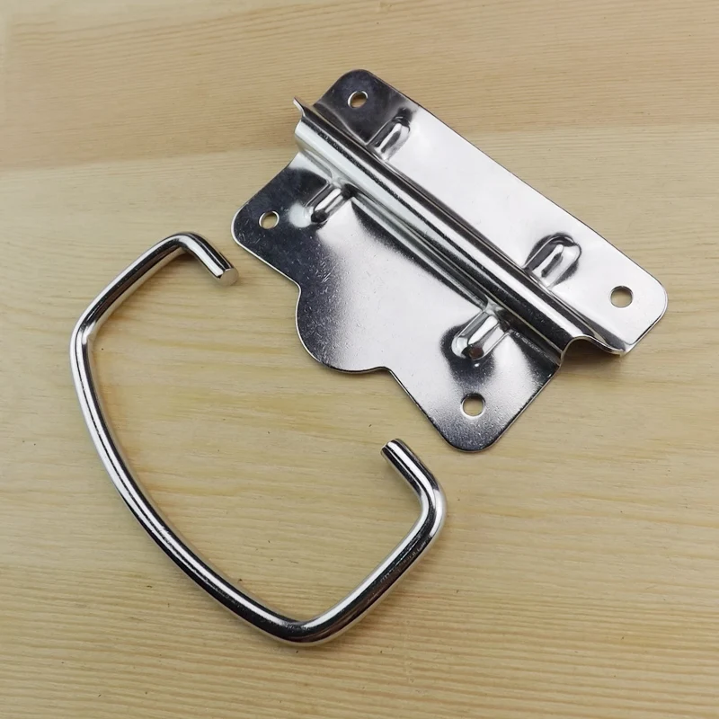 Picture 5: Thick Stainless Steel Iron Handle for Bag Wooden Cabinet Iron Box Small Ring Activity Handle Durable Home & Kitchen Accessory