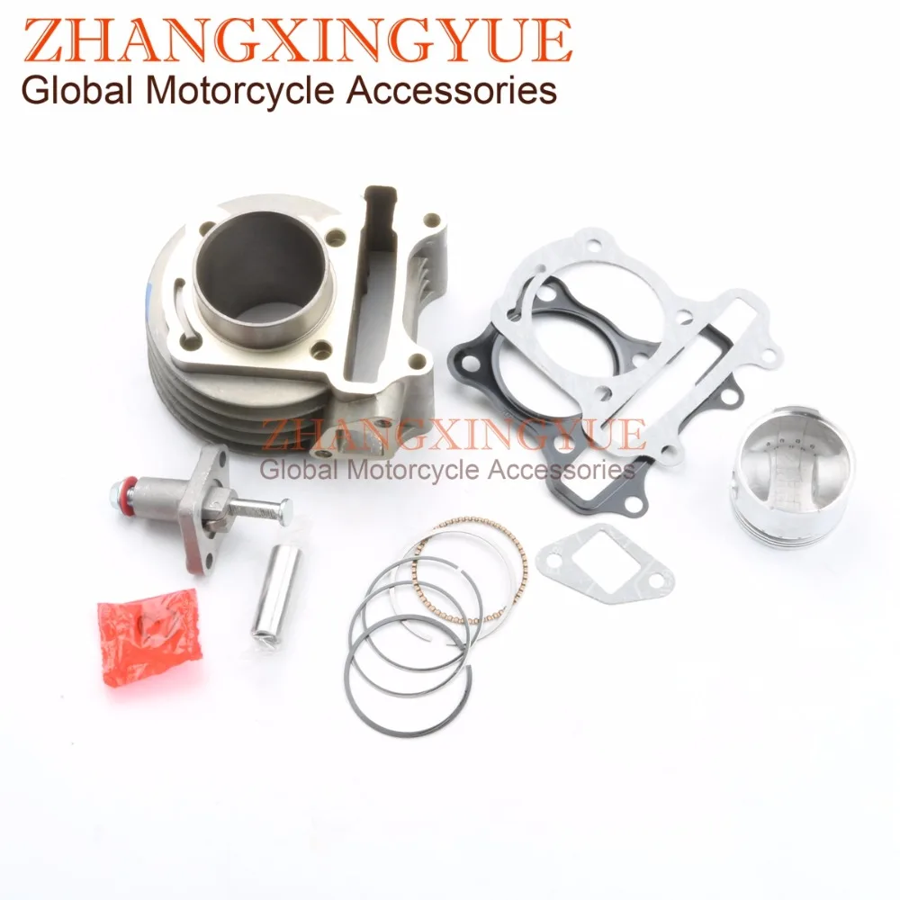 47mm Big Bore Cylinder Kit & Tensioner for kymco agility 50 GY6 50cc Upgrade to 80cc 139QMB 139QMA 4T