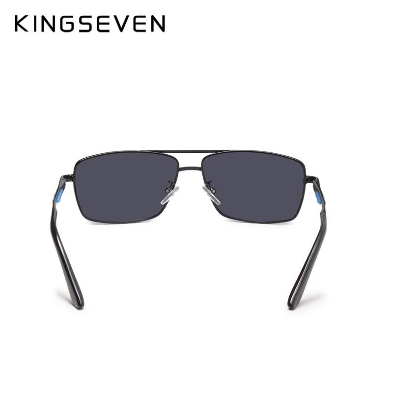 KINGSEVEN ออกแบบแบรนด์ Polarized แว่นตากันแดดชายเฉดสี VINTAGE แว่นตา Sun สำหรับชาย Spuare กระจกฤดูร้อน UV400 Oculos
