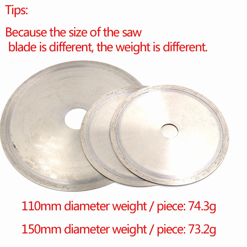 1pcs Diamond Circular Saw Blades Cutting Discs 4 to 20 inch Diamond Cutting Tools for Jade Emerald Gemstone Crystal Agate Slice