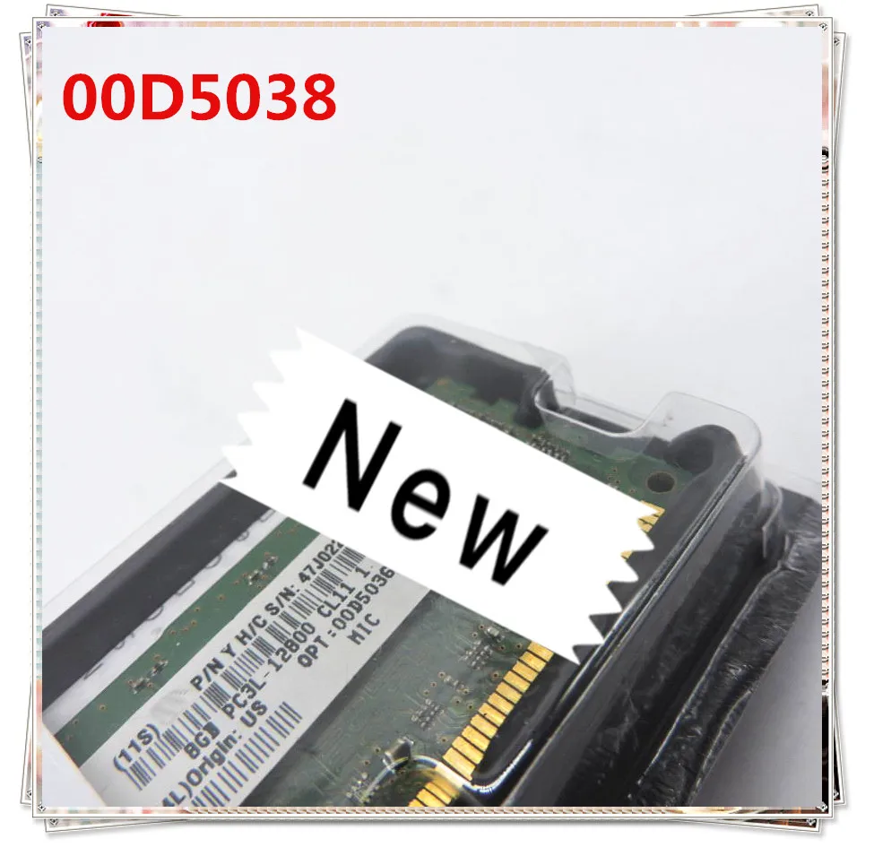 00D5038 00D5036 8G 1RX4 1.35V PC3L-12800R DDR3 1600 ECC    Ensure New in original box. Promised to send in 24 hours