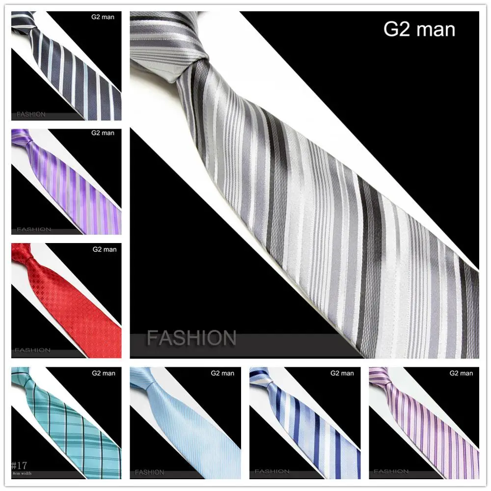 

Formal Stripe Classic Ties for Men Fashion Plaid Business Tie 8cm Party Wedding Necktie