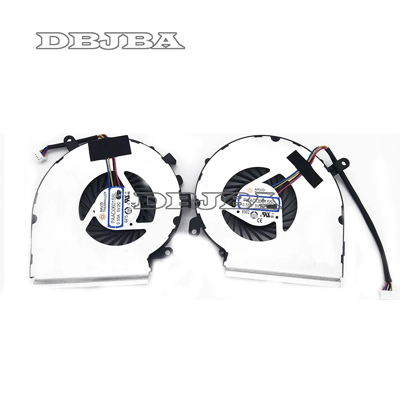 CPU GPU Fan For MSI GL62M GE62VR GP62MVR GL62VR MS-16JB MS-16J9 Laptop CPU Cooling Fan PAAD06015SL N366 N371 4PIN