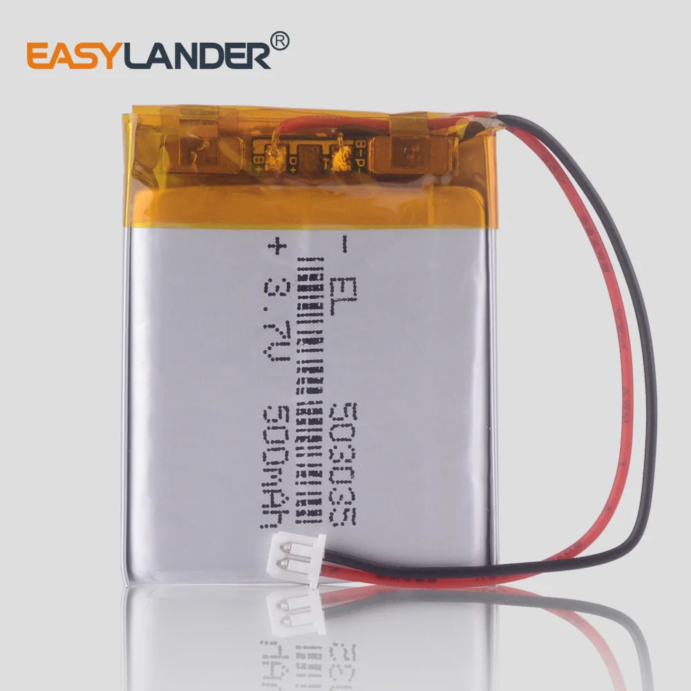 503035 3.7v lithium polymer battery 3 7V volt li po ion lipo rechargeable batteries for dvr GPS navigation robot