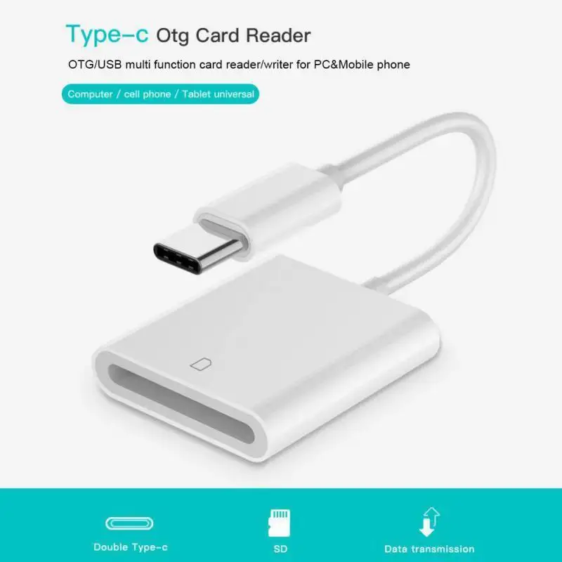 USB Tipe C Untuk SD Kartu Kamera Reader OTG Kabel Adaptor Untuk Ponsel Tablet Ipad Pro untuk Huawei P20 lite Pro Nova 3 4 Galaxy S9 S8
