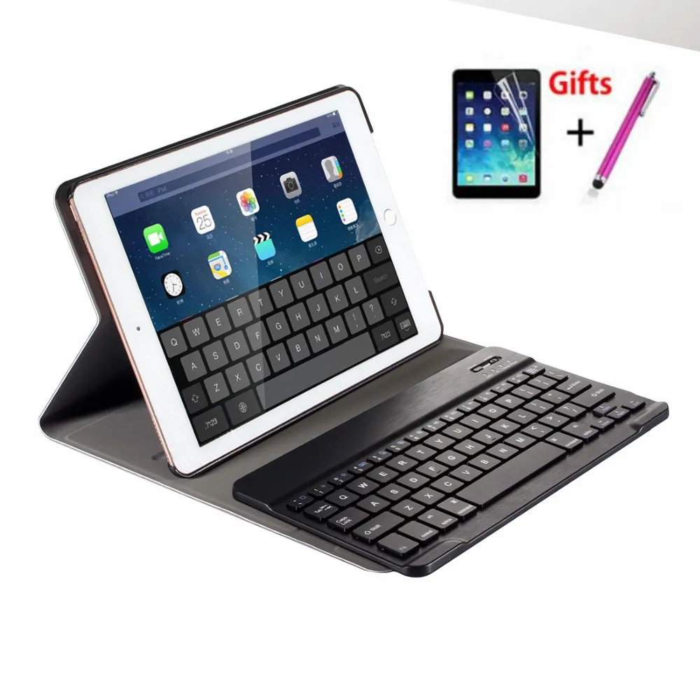 

Detachable Wireless Bluetooth Keyboard Case for IPad 5 / 6 / Air / Air 2 / Pro 9.7 High-Quality Ultra Thin Leather Funda Cover