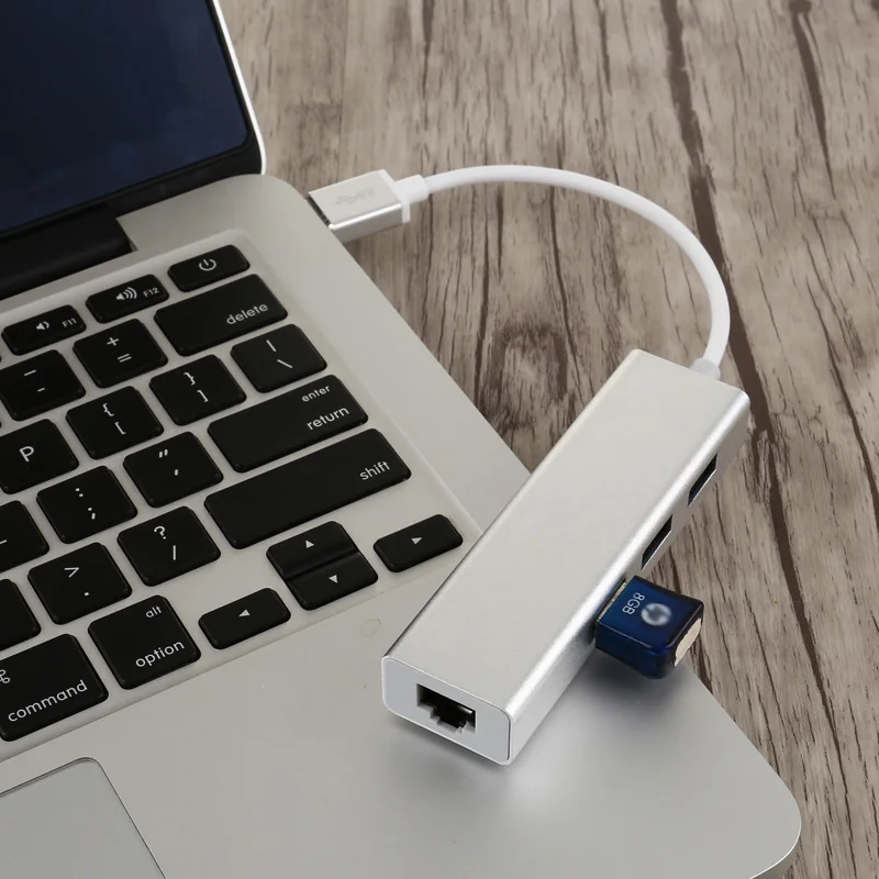 3 Ports USB 3.0 Gigabit Ethernet Lan RJ45 Network Adapter Hub to 1000Mbps For PC