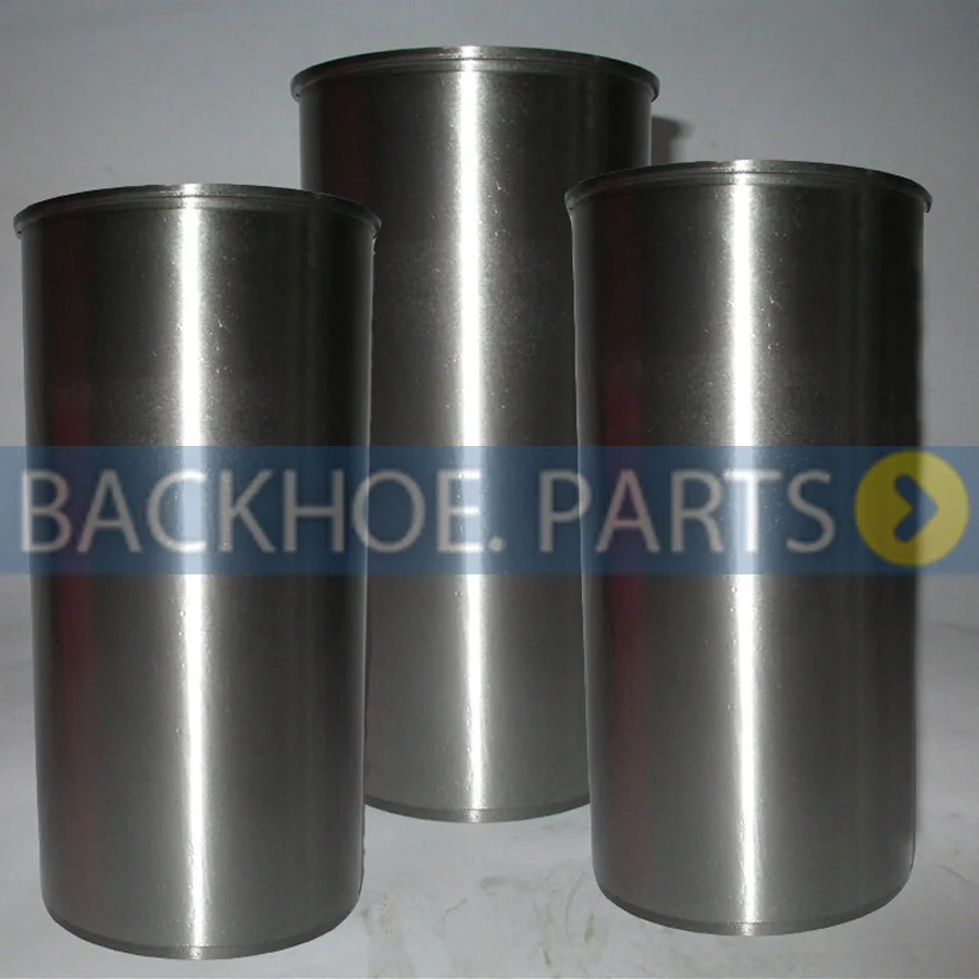 Cylinder Liner 3 Units 1 Set for Hitaci Excavator EX50UR Isuzu Engine 3AB1