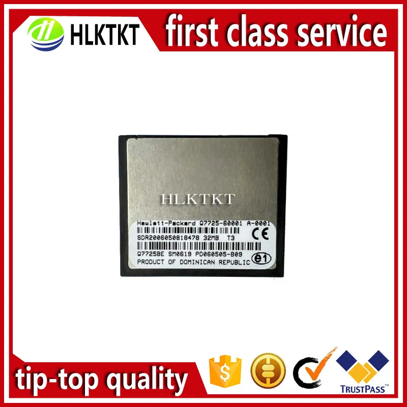 

Original For HP5550 5550 5550n 5550dn 32MB CF Flash Firmware DIMM Flash Memory Q7725-60002 Q7725-60001 Q7725A Printer parts