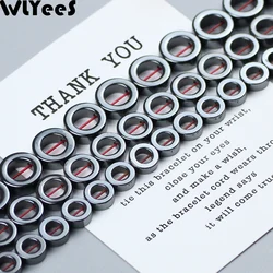 WLYeeS Natural Stone round Black Hematite bead Circle shape loose beads for Jewelry Bracelet earring Pendant Necklace Making DIY