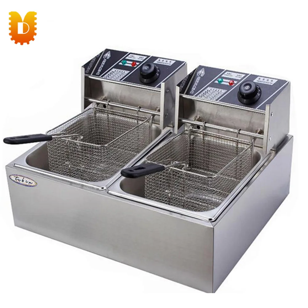 ماكينة قلي كهربائية مزدوجة الأسطوانة