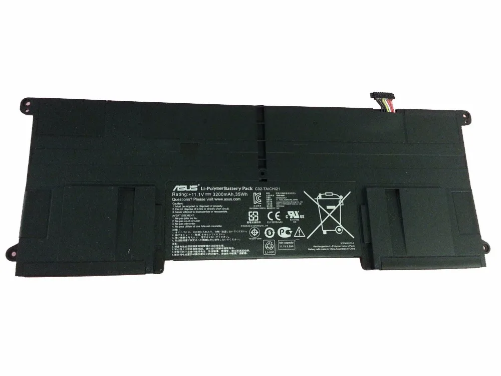 New Genuine laptop Battery for Asus TAICHI21 TAICHI21 Series C32-TAICHI211 11.1V 3200mAh