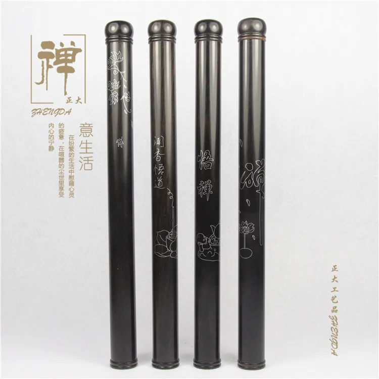 Zhengda special ebony Tan long screw Purple Silver 10 grams incense incense tube Buddhist utensils