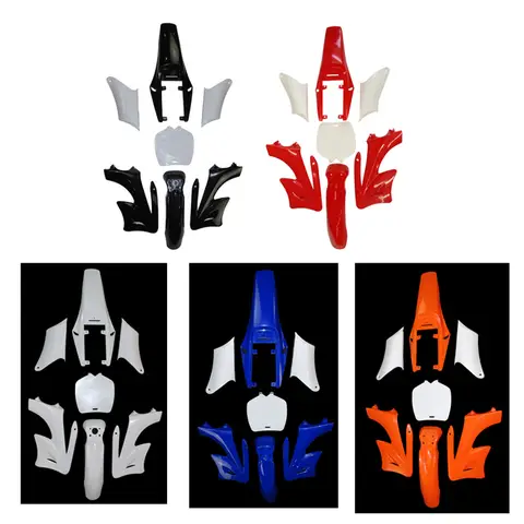 XLJOY Plastic Fender Set For Chinese Mini Bike 2 Stroke 47cc 49cc Apollo Orion Mini Dirt Bikes