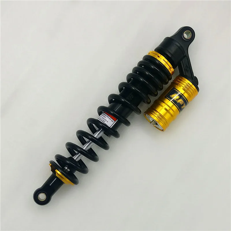 10mm spring 400mm Rear Shock Absorber Suspension motorcycle for YAMAHA HONDA SUZUKI KAWASAKI TRAIL DIRT BIKE ATV Black+gold