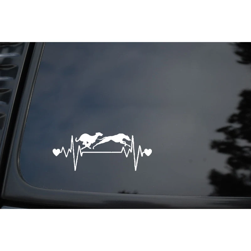 QYPF 17.7CM*6.8CM Fashion Car Styling Racing Greyhound Lifeline Vinyl Car Sticker Decal Motorcycle C15-3250