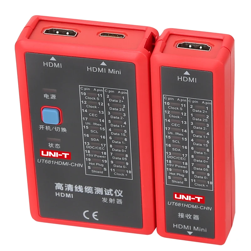 UNI-T UT681HDMI cable tester HDMI / MINI-HDMI high-definition data cable tester manual / automatic shutdown