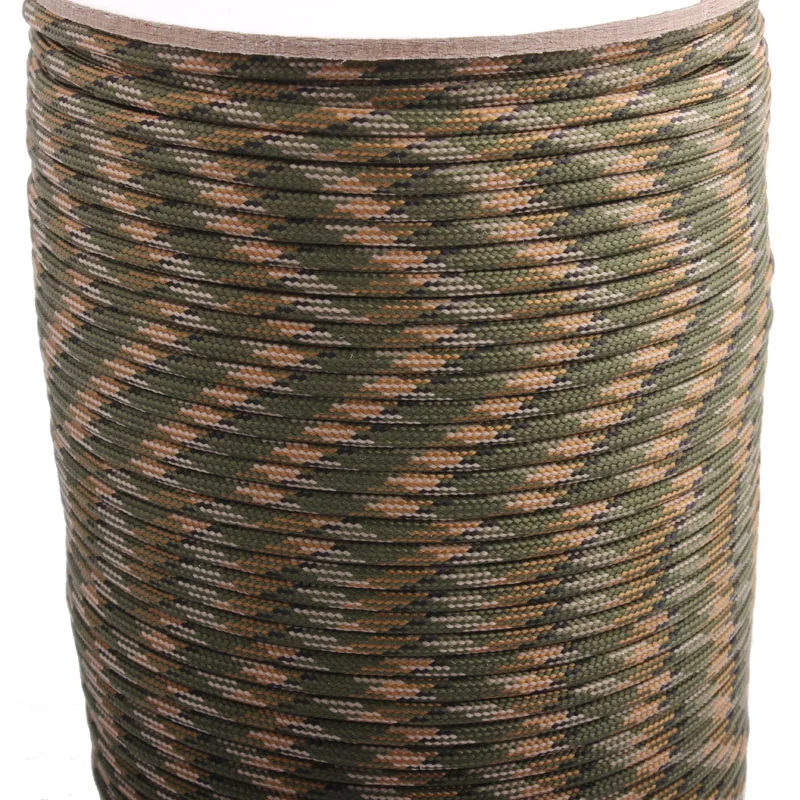 Paracord 550 Parachute Cord Lanyard Rope Mil Spec Type III 7 Strand 328 FT Climbing Camping Survival Equipment