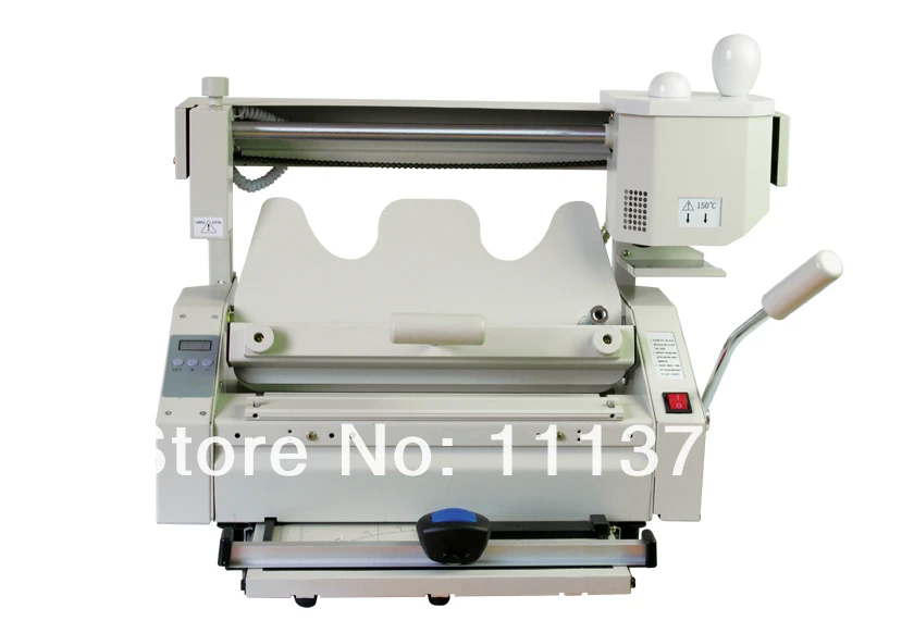 Rongda JB-4 Small desktop manually installed plastic, books binding machine + With Indentation machine  function