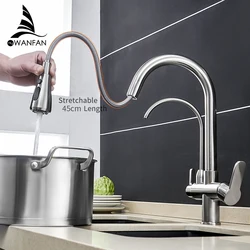 Kitchen Faucets torneira para cozinha de Crane For Kitchen Water Filter Tap Three Ways Sink Mixer Kitchen Faucet WF-0195