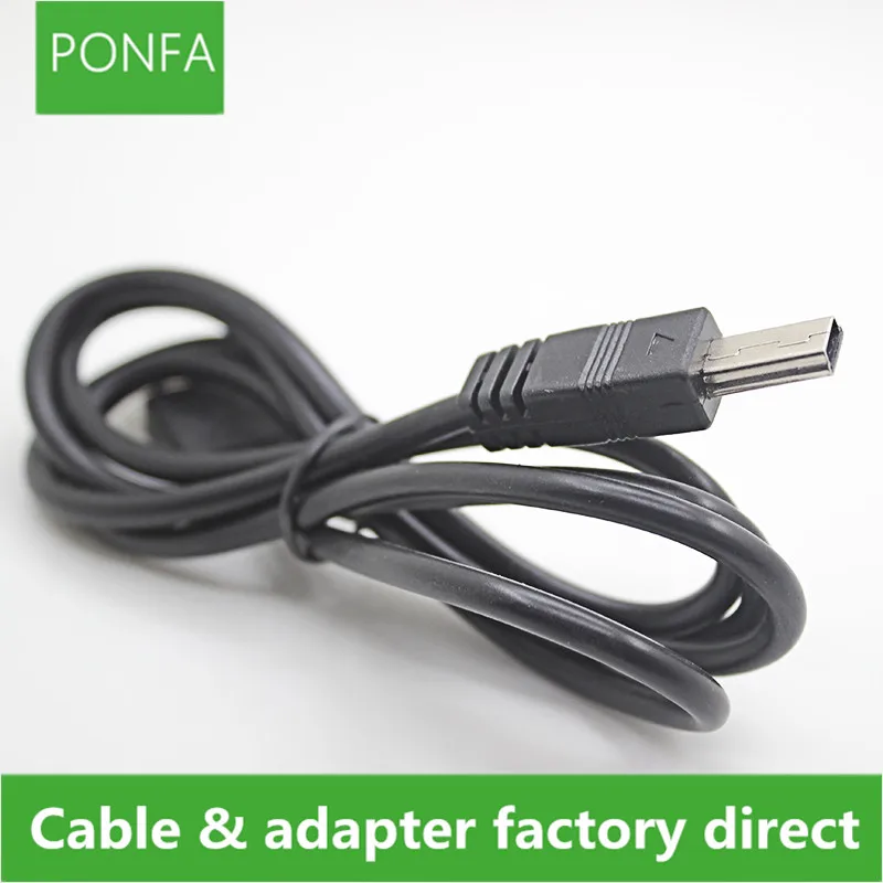 Mini USB 2.0 A Male to Mini 5 Pin B Charge Data Cable Adapter For MP3 Mp4 Player Digital Camera phone 14mm Long Plug