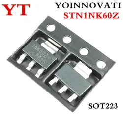 10 unids/lote STN1NK60Z 1NK60Z MOSFET N-CH 600V 300MA SOT223 IC mejor calidad