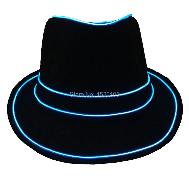 Led Atuo Flashing Light Cap EL Wire Hat Unisex Headwear Cap EL Glowing Caps