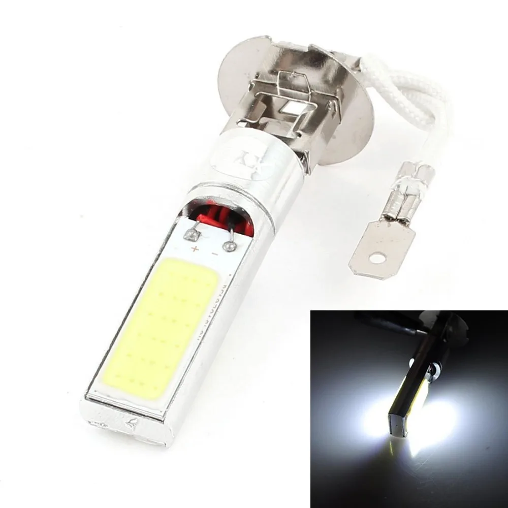 매우 밝다! H3 COB 24 SMD 안개등 악기 조명 운전 램프, 2 개/묶음, Led 안개 빔 12V 24 LED COB 칩 LED 전구