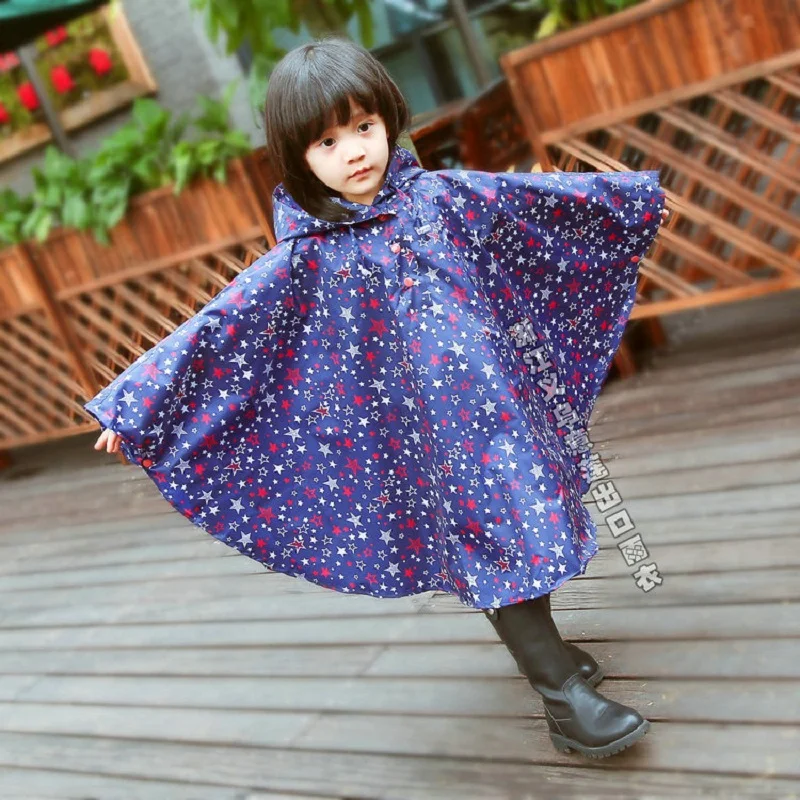 New Arrival Cute Janpan And Korean Kids Poncho Children Slim And Lightweight Windproof Waterproof Raincoat Cloak