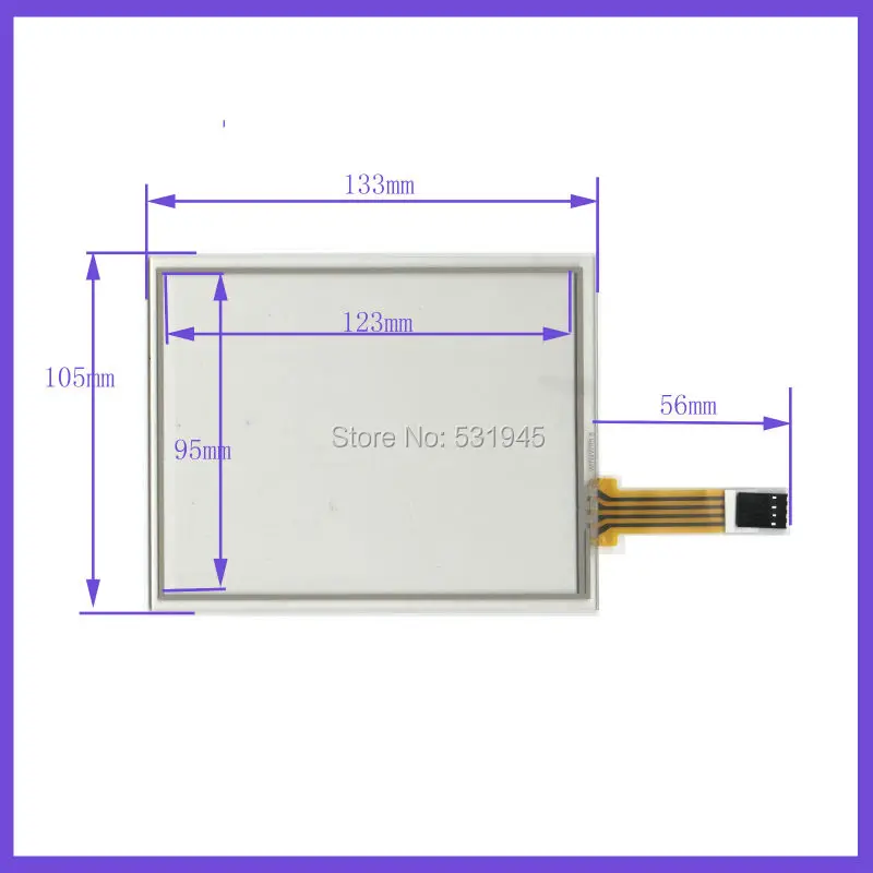 

ZhiYuSun 5.8 inch 4-wire resistive Touch Panel 133*105 TOUCH SCREEN 133mm*105mm GLASS on LCD display