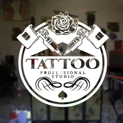 Wall Decal Art Tattoo Studio Vinyl Sticker Salon Window Stickers Wall Decor Modern Vinilos Paredes Self Adhesive Decoration F869