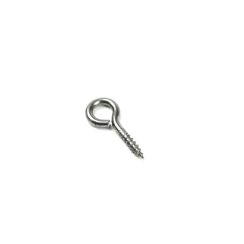 100pcs 16mm Small Eye Screw Bolt Hook 304 Stainless Steel Tiny Screw Eye DIY Rope Accessories Wood Screws Jewellery Accessories