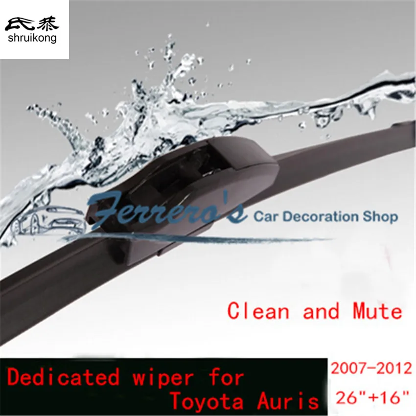 Car Styling Stickers Wiper Blades For Toyota Auris (2006-2012), 26