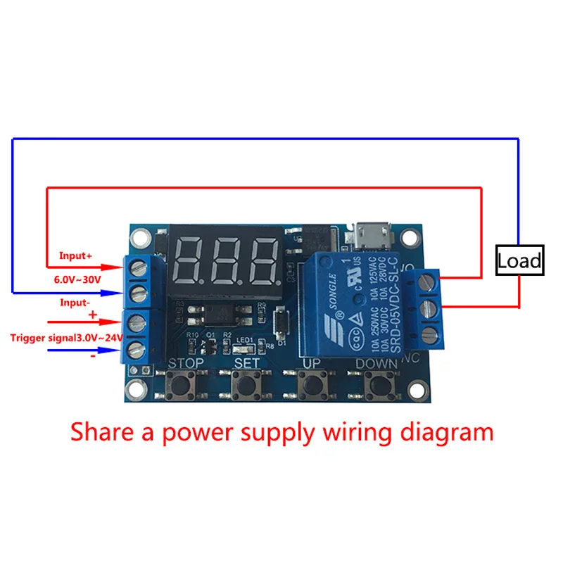 1 Channel 5V Relay Module Time Delay Relay Module Trigger OFF / ON Switch Timing Cycle 999 minutes for Arduino Relay Board Rele