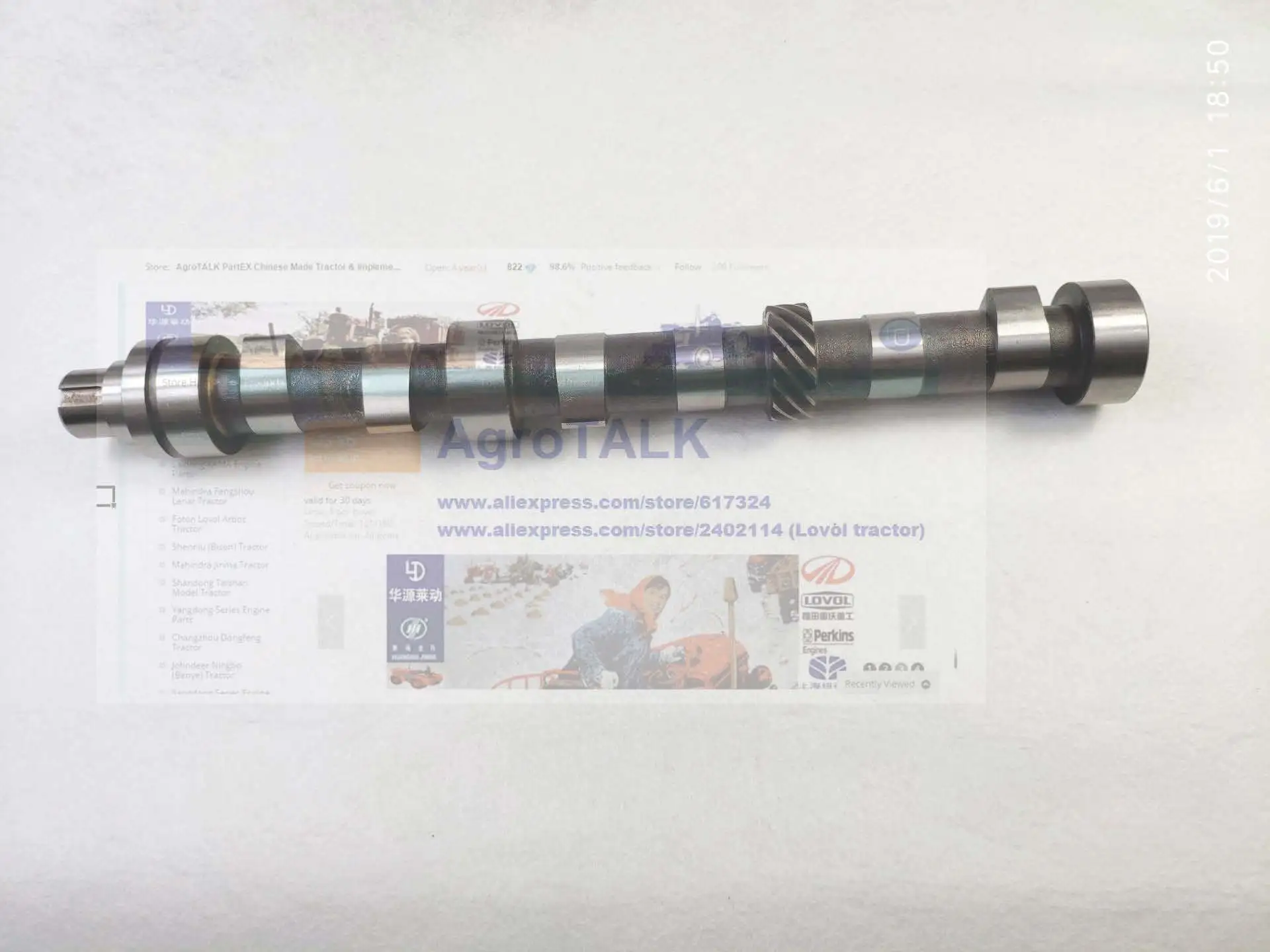 

camshaft for Lijia 3 cylinders series engine , part number:3-06001-1