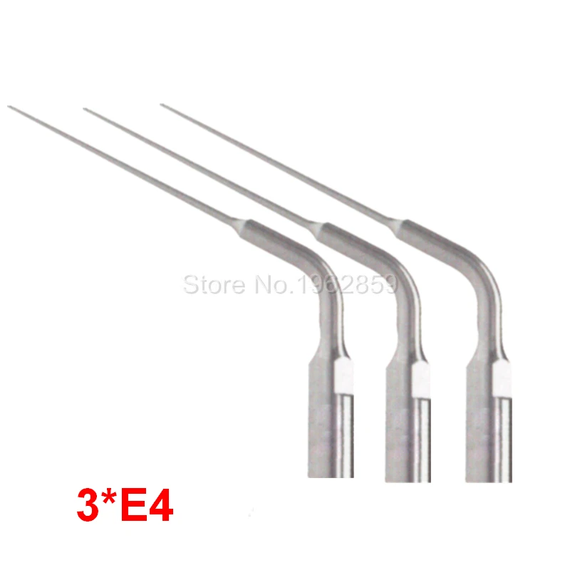 

3pcs E4 Dental Tools Endo Tip for EMS and Woodpecker Ultrasonic Scaler Removal Of Filling Endodontic Teeth Whitening