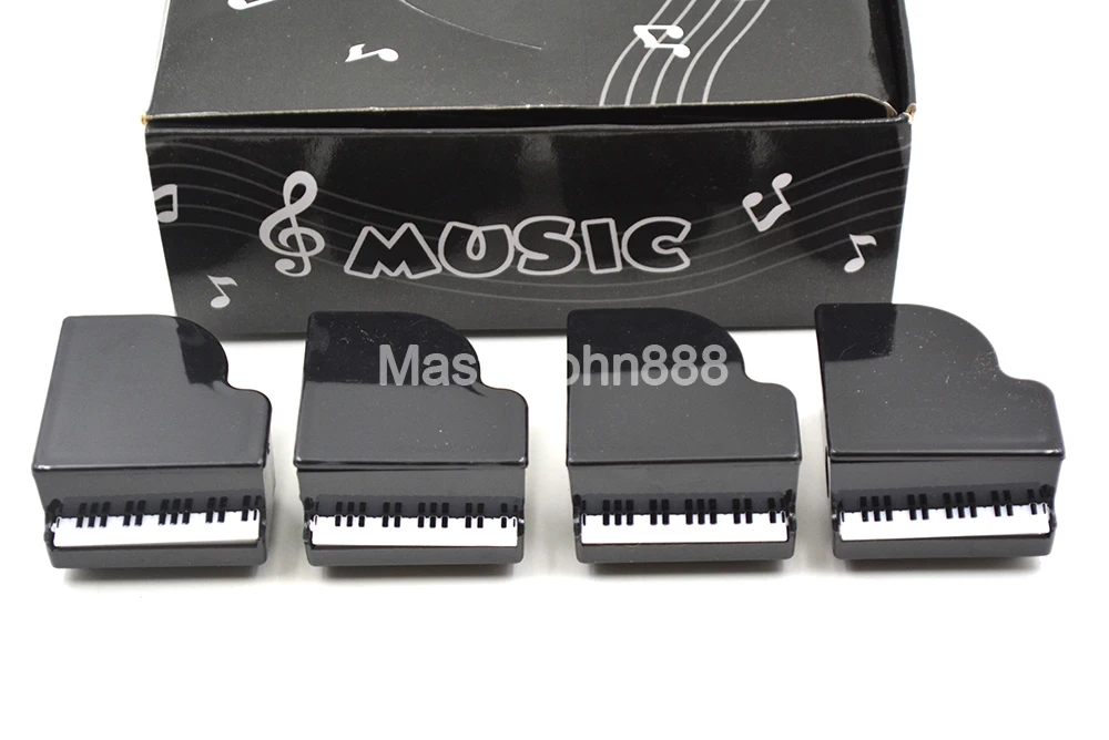 Box of 24pcs Music Style Grand Piano Pencil Sharper For Student Music Staff Musician Song Writer Artist