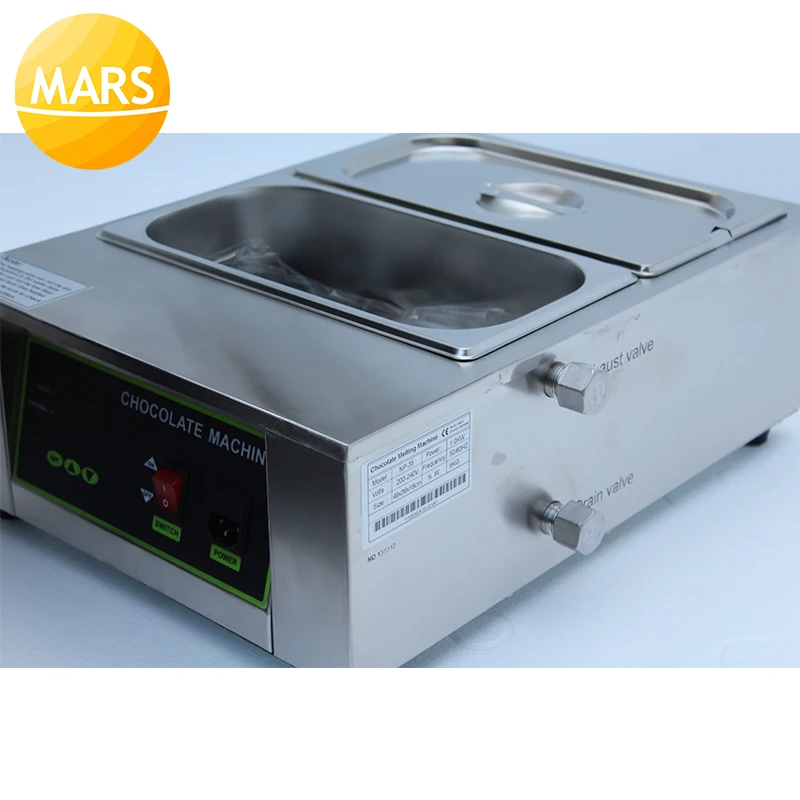 MARS edelstahl Schokolade schmelzen maschine Tabelle Top Schokolade Anlassen Maschine Sauce Wärmer für Kommerziellen Verwendet