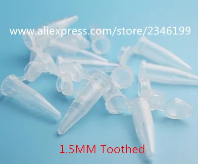 0.1ML 0.2ML 0.5ML 1.5ML 2ML Plastic Micro Centrifuge Tube Plastic Capsule Packing Shell Pointed End EP Tubes, 500 Pieces/Pack