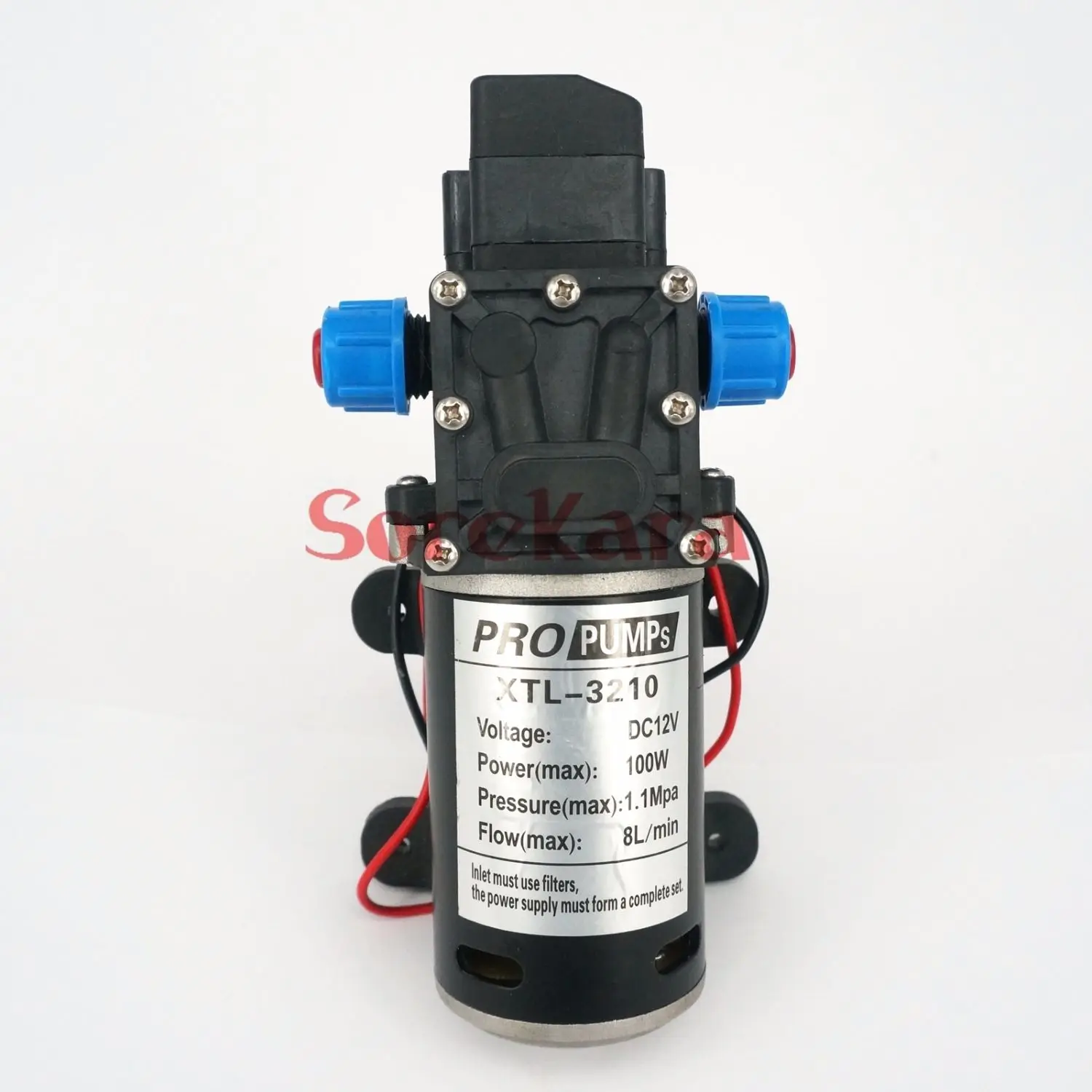 

T-YB DC 12V 100W Self-priming Booster Diaphragm Water Pump Automatic Pressure Switch 300L/H For Car washing