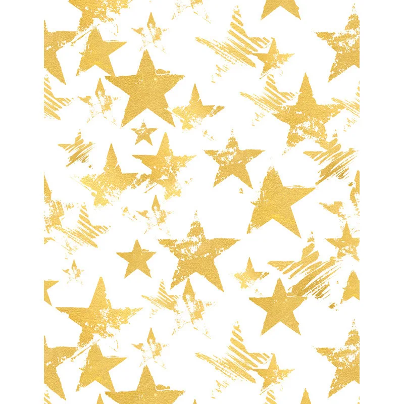 

LIFE MAGIC BOX Photo Backdrop Golden Five-Pointed Star White Wood Vinyl Background For Photography S-2507