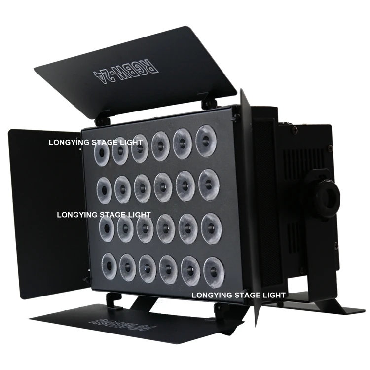 6pcs/lot Indoor 24x12W RGBW 4 IN1 Wide Led Wall Washer 320W High Power Led Flood Light DMX 8CH Stage DJ Lighting