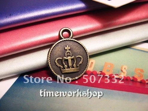 Vintage Jewelry DIY parts material Zakka manual material wholesale 14*18MM crown small tag