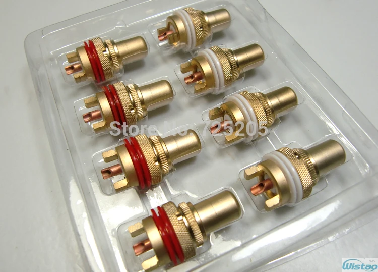 4 pz/lotto terminale HIFI RCA alluvionale placcato oro presa in rame senza ossigeno ad alte prestazioni fai da te