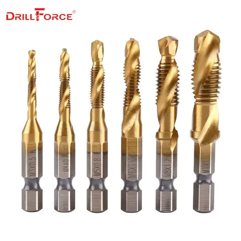 M3-M10 High-Speed Steel Taps and Bits DRILLFORCE