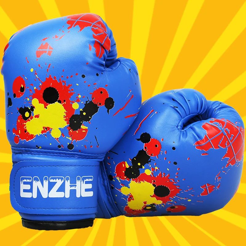 Hot sale 1Pair Kids Birthday Gift Children Kickboxing Kick Box Training Punching Sandbag Sports Fighting Gloves MMA Boxing Glove