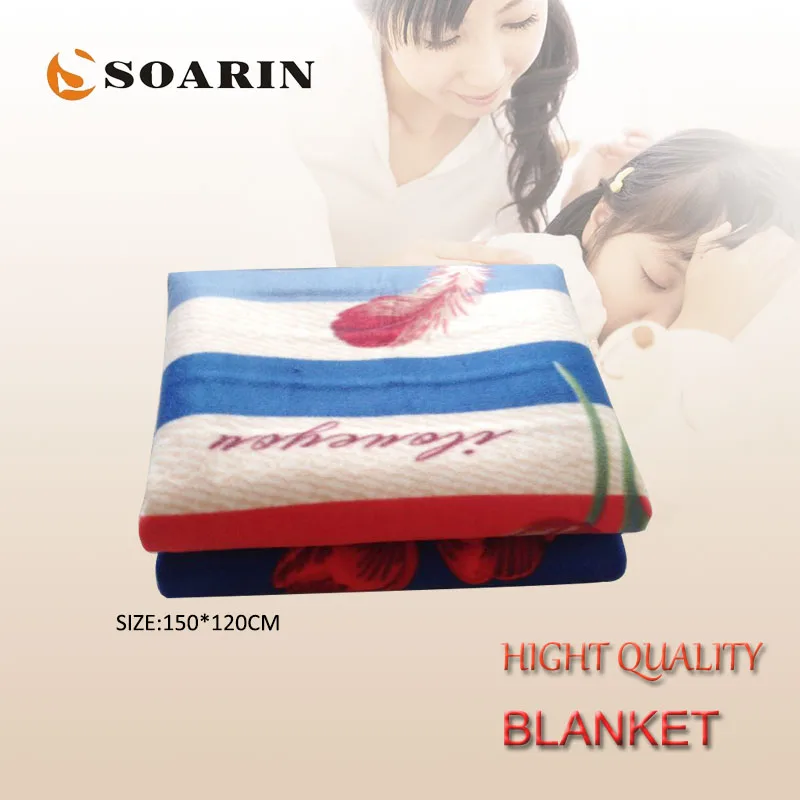 

SOARIN Electric Blanket Double 150x120cm Electric Heating Blanket Plush Electric Carpet Body Warmer Manta Electrica 220v Bed