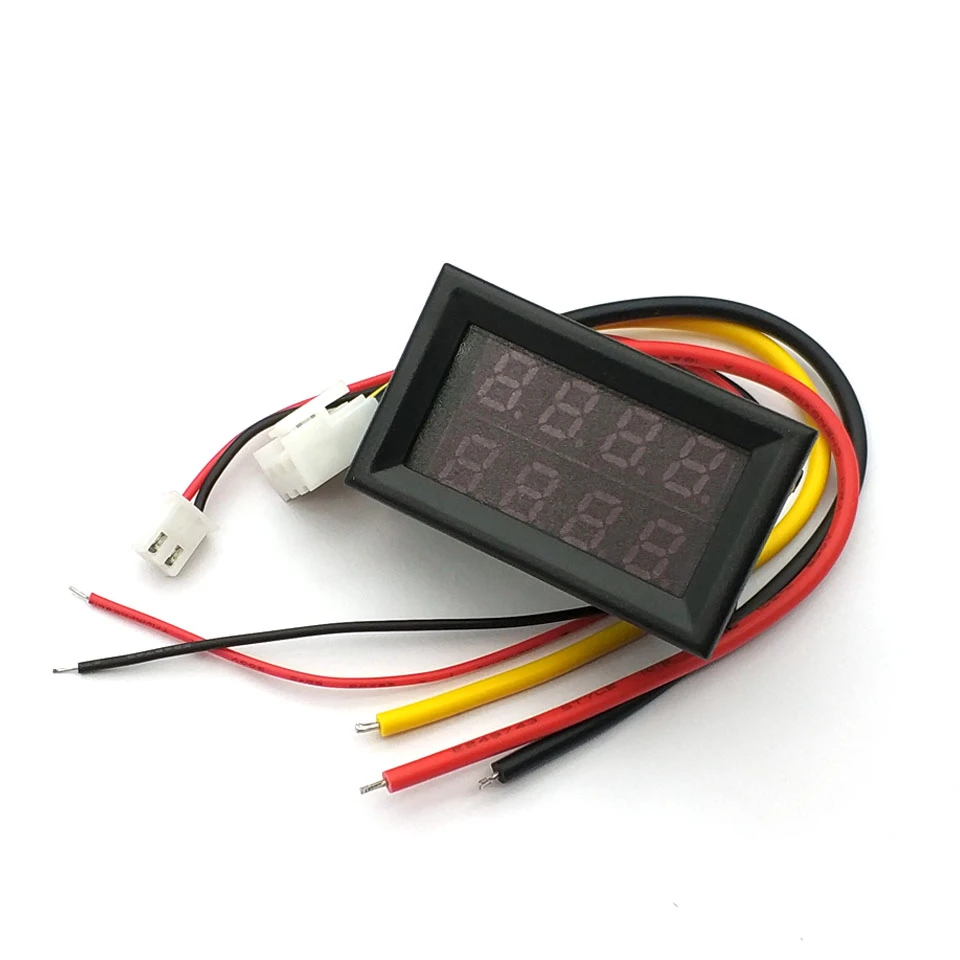 0-100A LED DC 0-100V 100A Dual Display Voltage Meter Digital LED Voltmeter Ammeter Panel Amp Volt Gauge