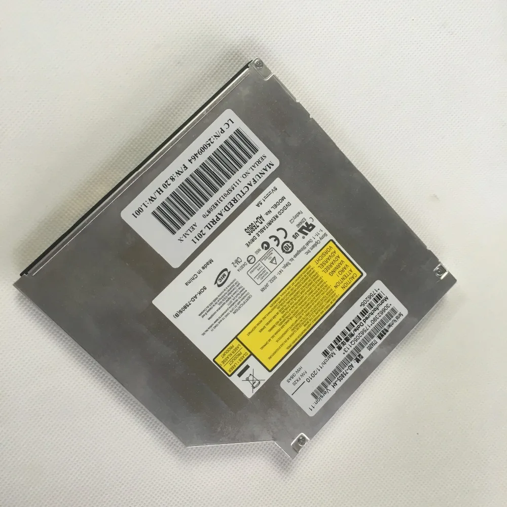 New original Ordinary tray 12.7mm DVDRW Drive  model AD-7580S AD-7560S UJ8E0 UJ8B0 For Lenovo Thinkpad HP Dell Notebook