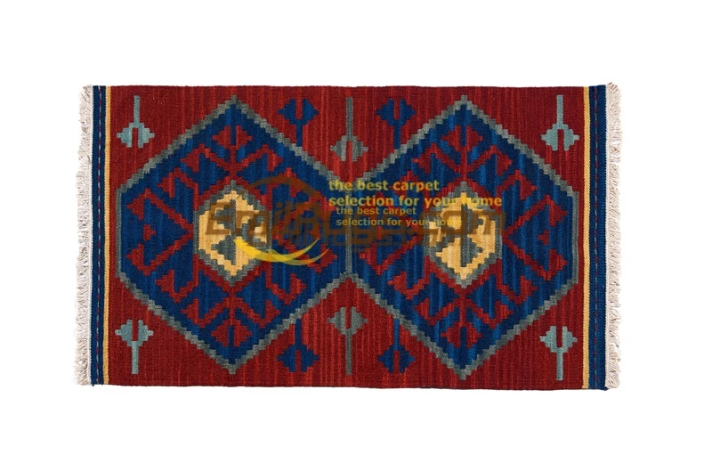 handmade wool kilim rugs living room rug bedroon bedside blanket corridor Mediterranean style DX1BLUEgc131yg4